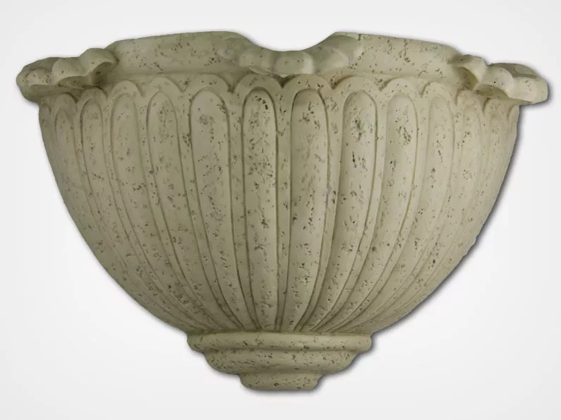 Scalloped Sconce-Bianco