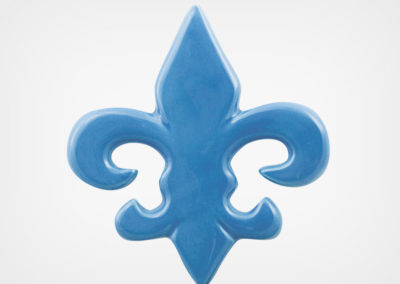 Fleur de Lis – Blue – 5×5