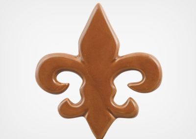 Fleur de Lis – Brown – 5×5