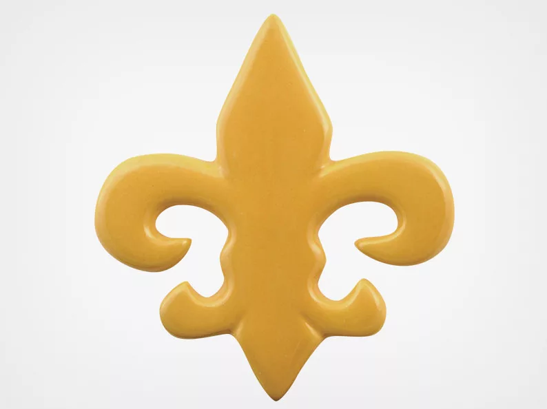 Fleur de Lis – Sand – 5×5