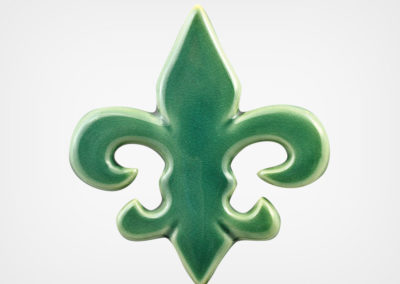 Fleur de Lis – Teal – 5×5