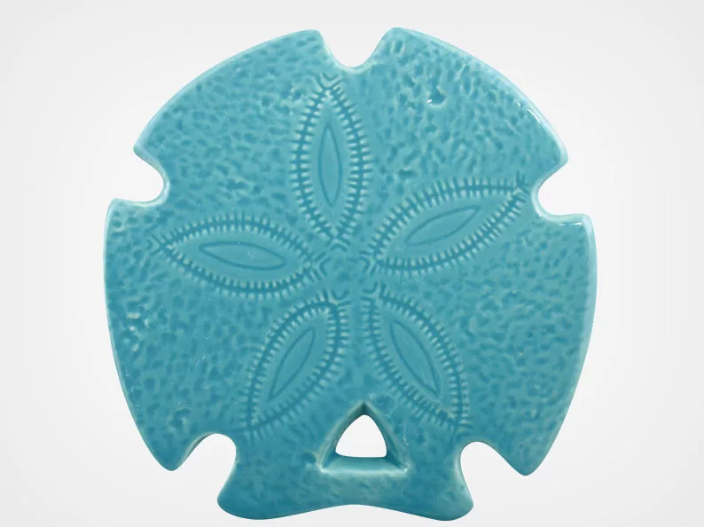 Sand Dollar – Aqua – 5×5