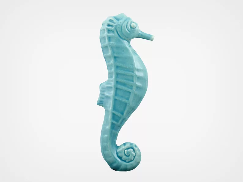 Seahorse – Aqua – 2×5