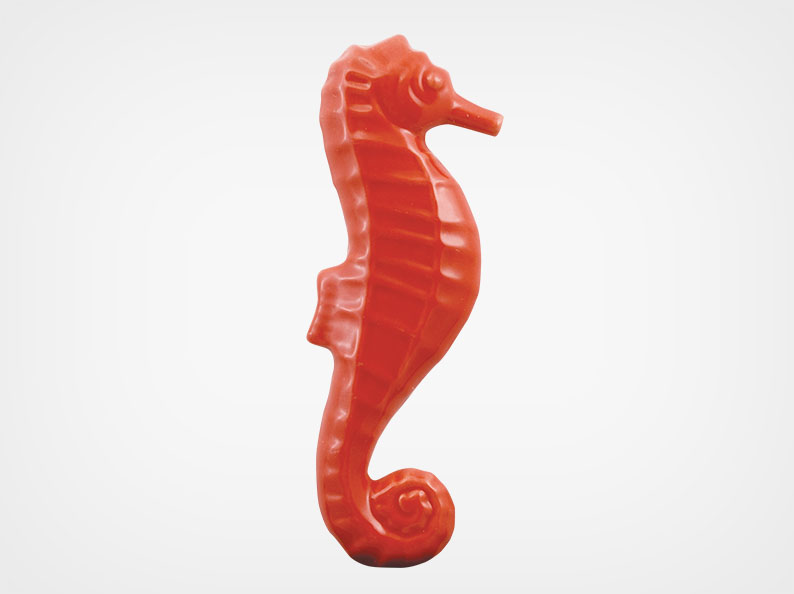 Seahorse – Red – 2×5