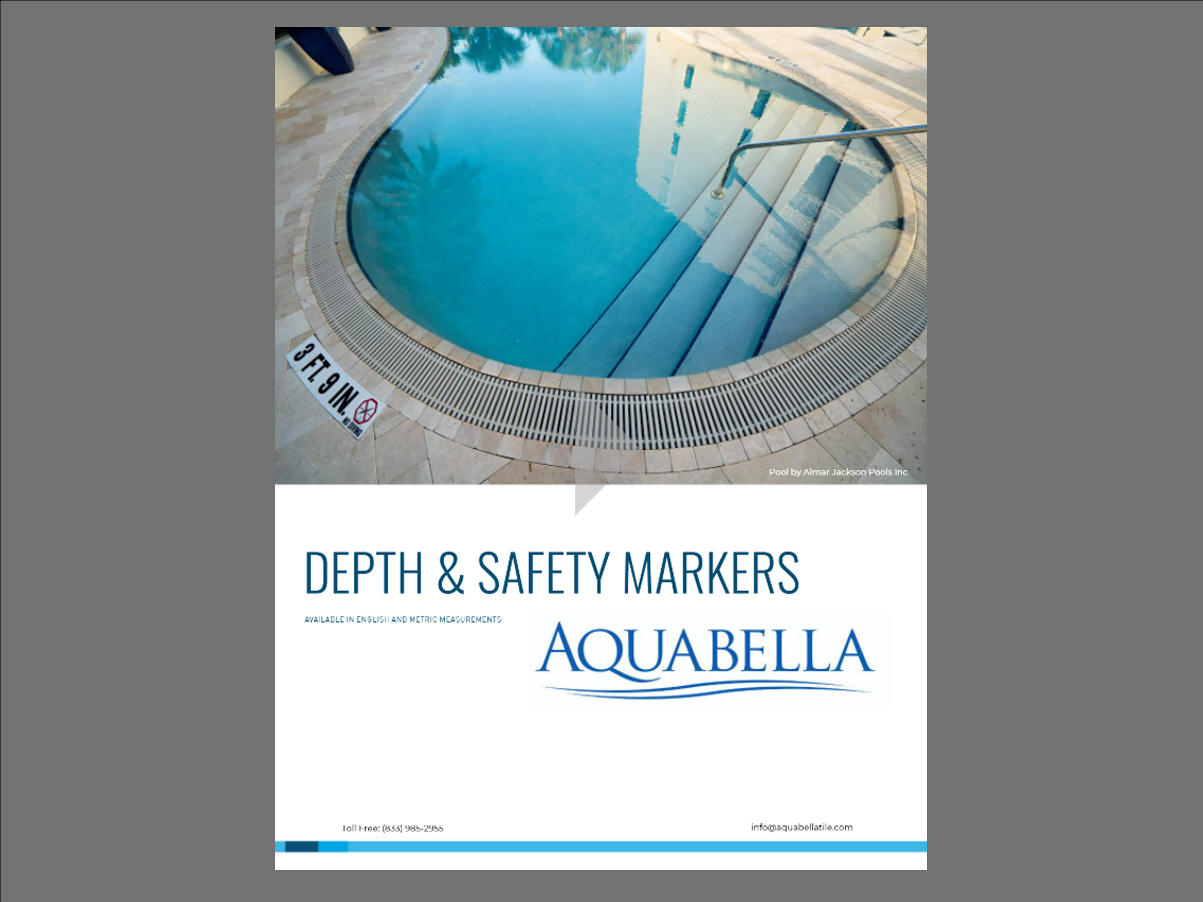 Depth and Safety Markers Catalog Aquabella