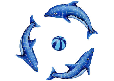 Dolphin Group Blue Beach Ball – 42″ x 42″ / 62″ x 62″