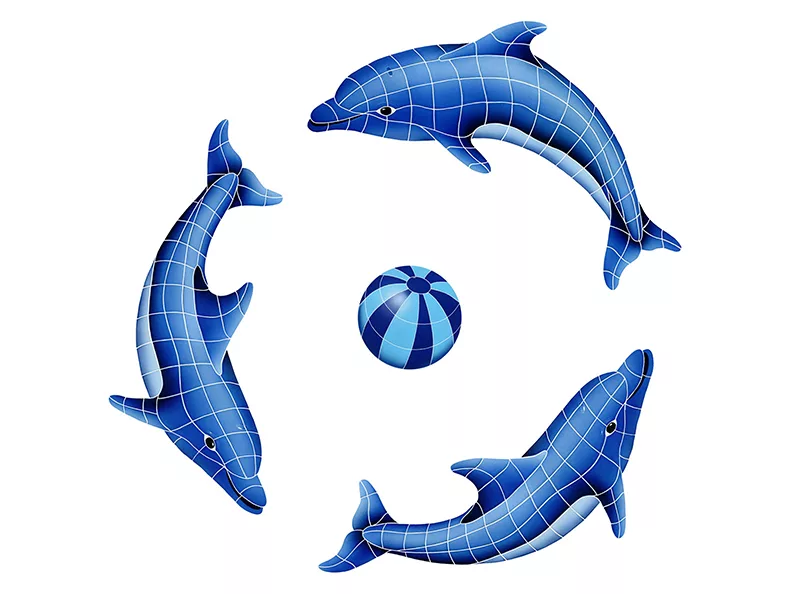 Dolphin Group Blue Beach Ball – 42″ x 42″ / 62″ x 62″