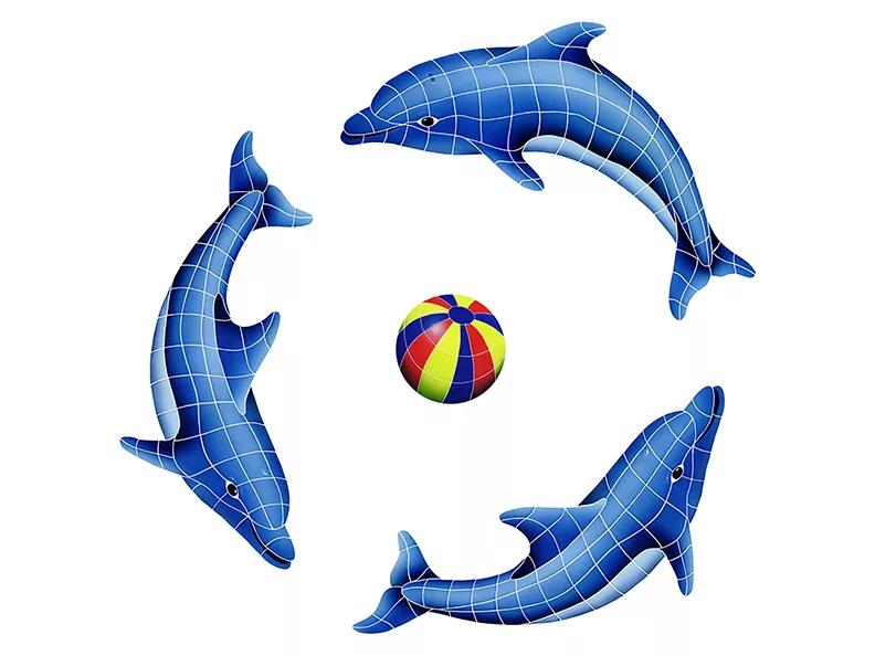 Dolphin Group Blue Beach Ball – 42″ x 42″ / 62″ x 62″