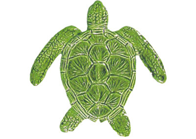 Loggerhead Turtle Green – 6″ x 6″