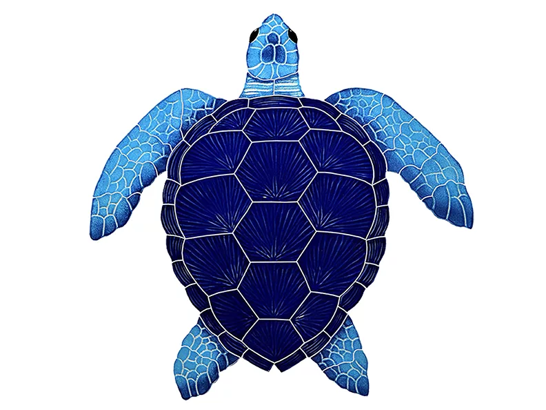 Loggerhead Turtle Blue – 20” x 20” / 15” x 15” / 8” x 8”