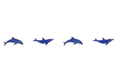 Dolphins Step Markers Blue – 3” x 24”