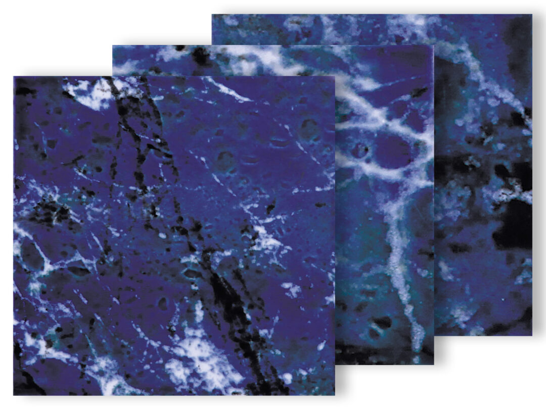 Marbleized – Cobalt Blue 6×6